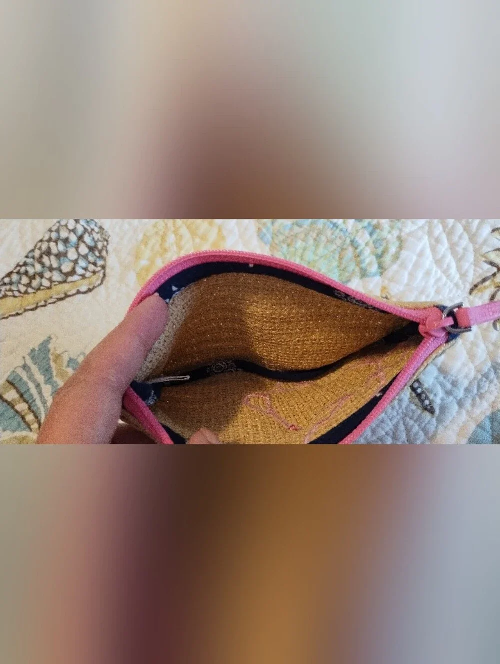 Vera Bradley Sea Turtle Straw Pouch